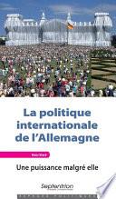 La politique internationale de l'Allemagne