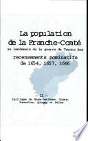 La Population de la Franche-comte Tome 2