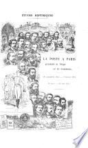 La poste à Paris pendant le siège et la commune