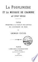 La Pouplinière et la musique de chambre au XVIIIe siècle