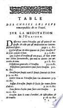 La pratique de l'oraison, et méditation chrétienne