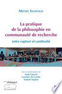 La pratique de la philosophie en communauté de recherche