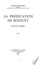 La prédication de Bossuet