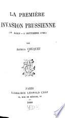 La première invasion prussienne (11 août - 2 septembre 1792)