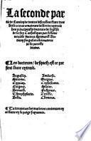 La premiere partie de Lunion de toute discorde: qui est vng liure tres vtile a tous amateurs de paix  de vnite: extraict des principaulx docteurs de leglise Catholique, etc. (La seconde partie de Lunion de toutes discordes, etc.) G.L.