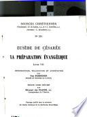 La préparation évangélique: Livre VII