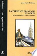 La présence française en Corée