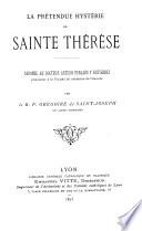 La pretendur hysterie de Saint Thérèse