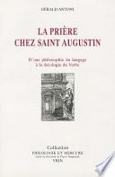 La prière chez Saint Augustin