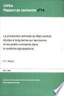 La production animale au Mali central