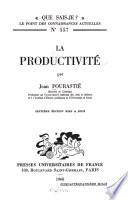 La productivité