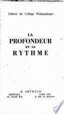 La Profondeur et le rythme