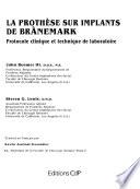 La prothèse sur implants de Brånemark