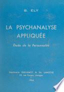 La psychanalyse appliquée