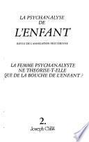 La Psychanalyse de l'enfant