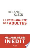 La Psychanalyse des adultes