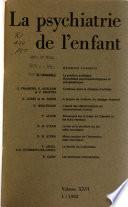La Psychiatrie de l'enfant