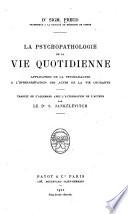 La psychopathologie de la vie quotidienne