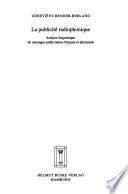 La publicité radiophonique
