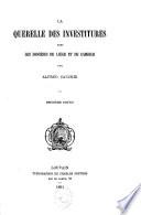 La querelle des investitures dans les diocèses de Liège et de Cambrai