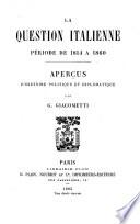 La question italienne, période de 1814 à 1860
