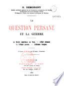 La question persane et la guerre