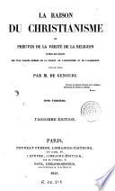 La Raison du christianisme, ou, Preuves de la vérité de la religion, 3