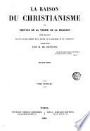 La Raison du christianisme ou Prevues de la vérité de la religion