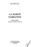 La raison narrative
