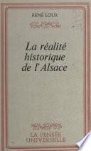 La réalité historique de l'Alsace