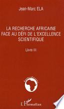 La recherche africaine face au défi de l'excellence scientifique