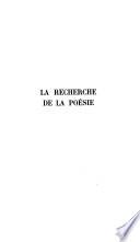 La recherche de la poésie