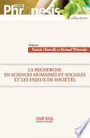La recherche en sciences humaines et sociales et les enjeux de sociétés