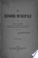 La réforme municipale