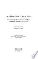 La réinvention de l'Etat