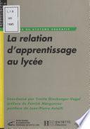 La Relation d'apprentissage au lycée