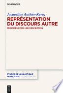 La Représentation du Discours Autre