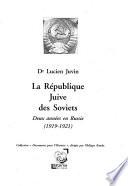 La République juive des soviets