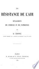 La résistance de l'air