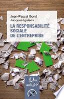 La Responsabilité sociale de l'entreprise