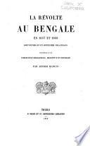 La révolte au Bengale en 1857 et 1858