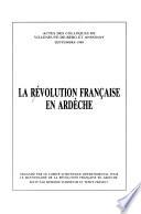 La Révolution française en Ardèche