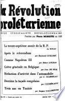 La revolution proletarienne