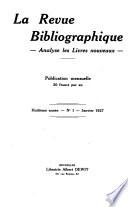 La Revue bibliographique