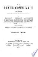 La revue communale de belgique