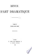 La Revue d'art dramatique et musical