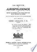 La revue de jurisprudence du recueil des décisions de Québec