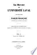 La Revue de l'Université Laval