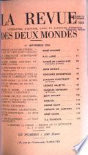 La revue des deux mondes