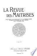 La Revue des maîtrises